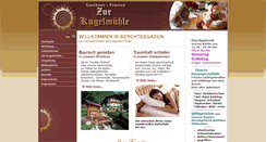 Desktop Screenshot of gasthaus-kugelmuehle.de