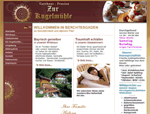 Tablet Screenshot of gasthaus-kugelmuehle.de
